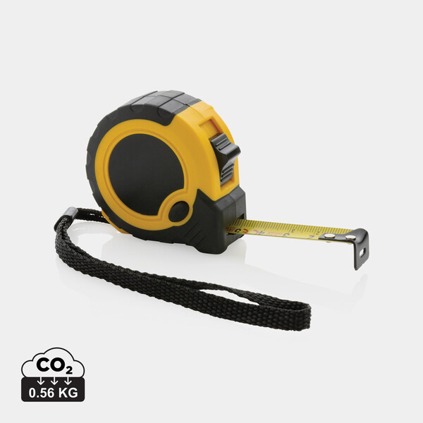 Xd Collection recycled tape measure 3m,16mm - Yellow / Black