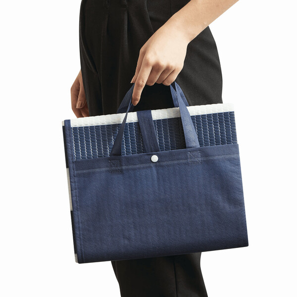 Maritime Beach Mat Marina - Blue / White