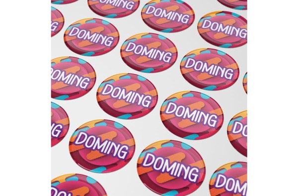 Doming Round Ø 10 mm - White