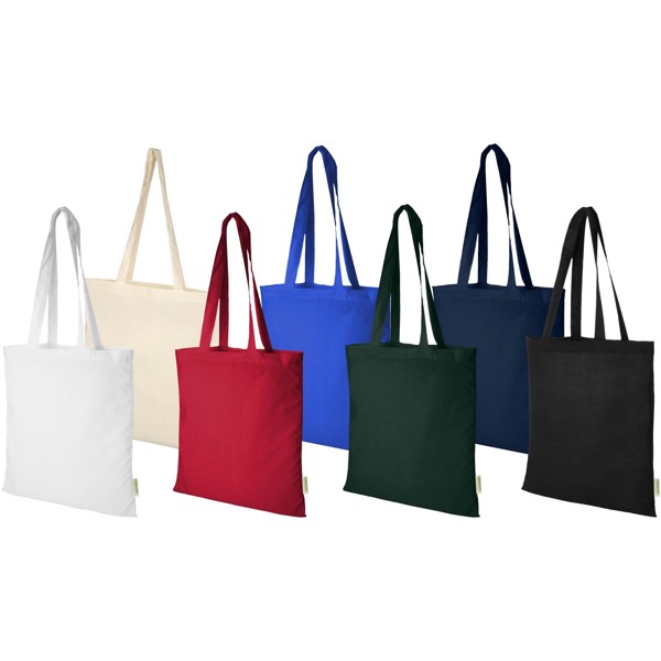 Sac shopping Odisha de 7 L bio certifié OCS 140 g/m² - Bleu royal