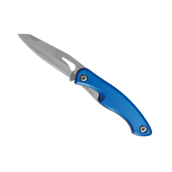 COUTEAU PLIABLE MANCHE ALU LAME INOX - Gris