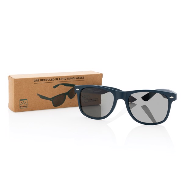 Lunettes de soleil en PC plastique recyclé GRS - Bleu Marine