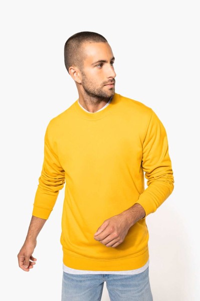 Crew Neck Sweatshirt - White / L