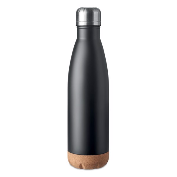 Bouteille double paroi 500 ml Aspen Cork - Noir