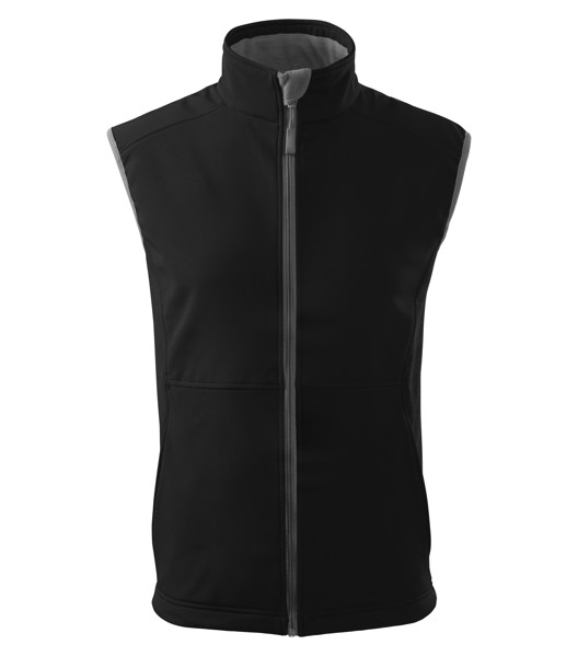 Softshellová Vesta Pánska Malfini® Vision - Čierna / 3XL