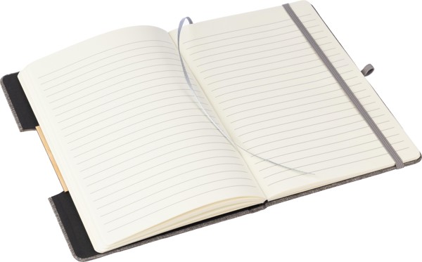 Caderno rPET (300D) A5 Ernst - Grey