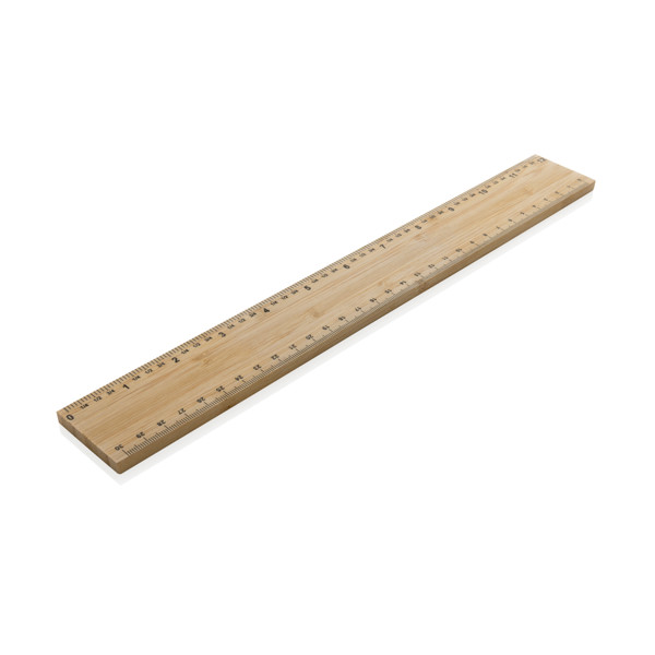 XD - Timberson extra thick 30cm double sided bamboo ruler