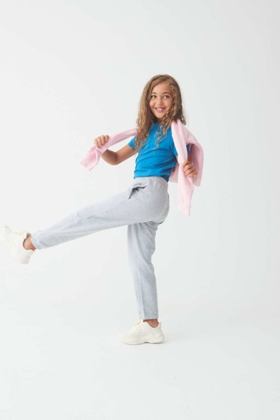 Kids Cuffed Jogpants - Heather Grey / 12/13