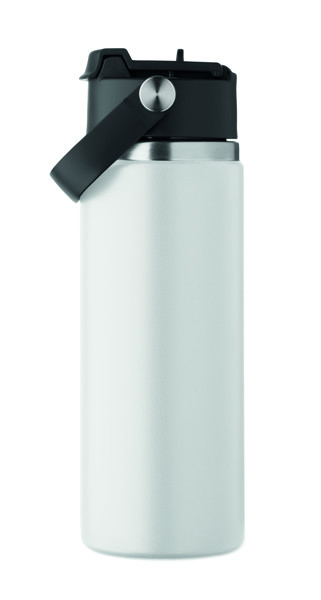 Double wall bottle 500 ml Suma Grip - White