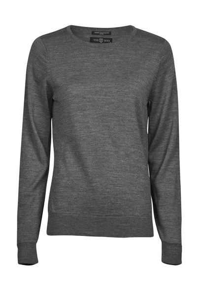 Womens Crew Neck - Grey Melange / M