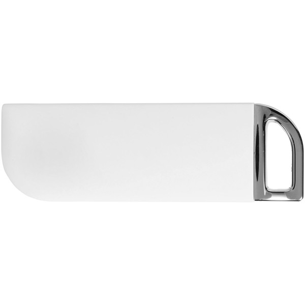 Memória USB rectangular 'Swivel' - Branco / 4GB