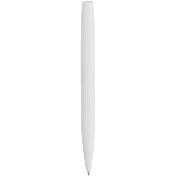 Kuličkové pero Milos s jemným úchopem - Bílá