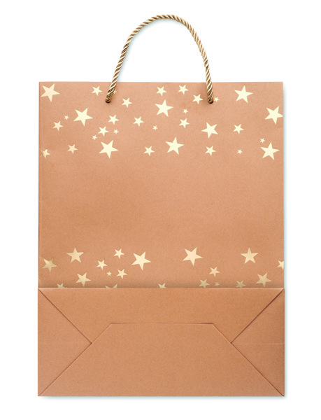 Saco de papel de embrulho Sparkle - Ouro