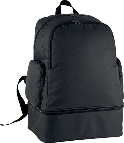 Team Sports Backpack With Rigid Bottom - Black
