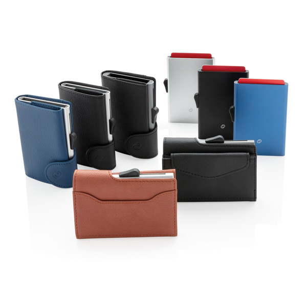 Držalo za kartice C-Secure RFID, aluminij, 7 kartic - Silver