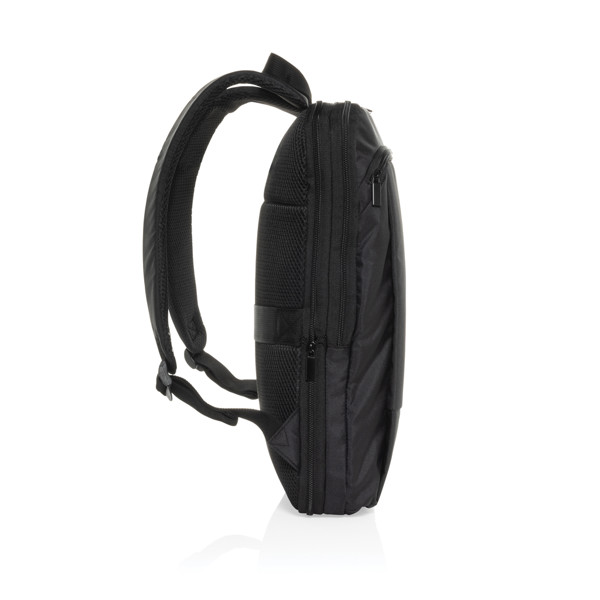 Flexpack Aware™ RPET Expandable Slim 15.6" Laptop Backpack - Black