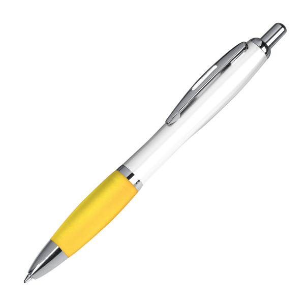 Plastic ball pen GUSTAVO - Yellow
