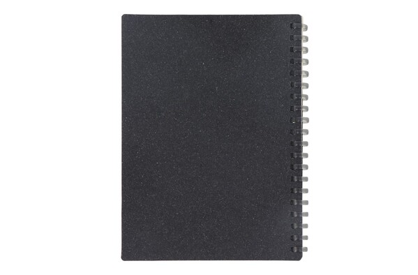 Carnet de notes en cuir recyclé Midi - Gris foncé
