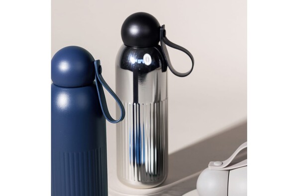 Sagaform Tekla steel bottle chrome (recycled) 500 ml