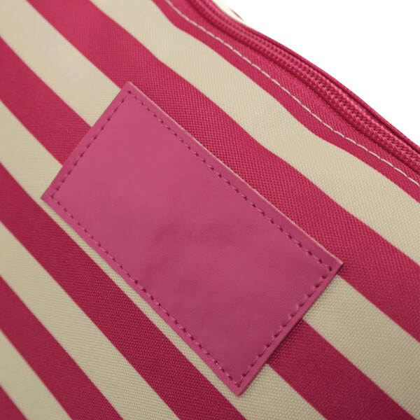 Toilet Bag Stripy - Beige / Pink