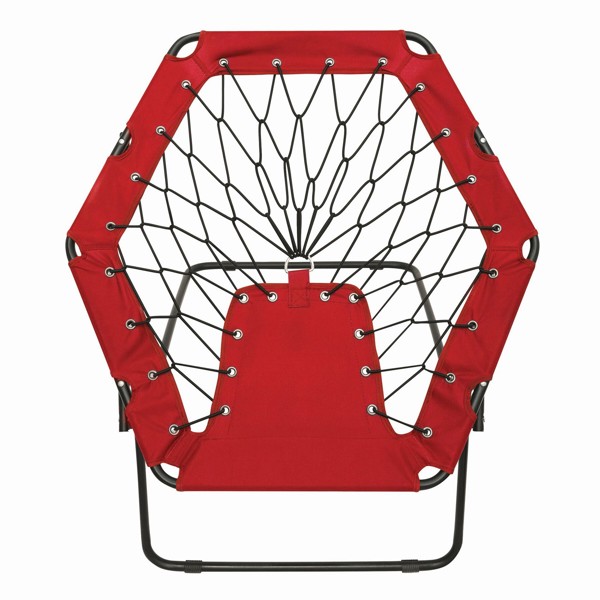 Portable Bungee Chair Chill Out - Black / Red