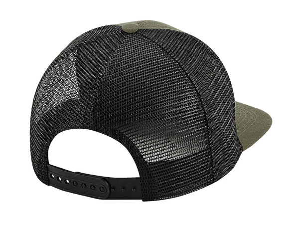 Original Flat Peak 6 Panel Trucker - Grey / Black / ONE SIZE