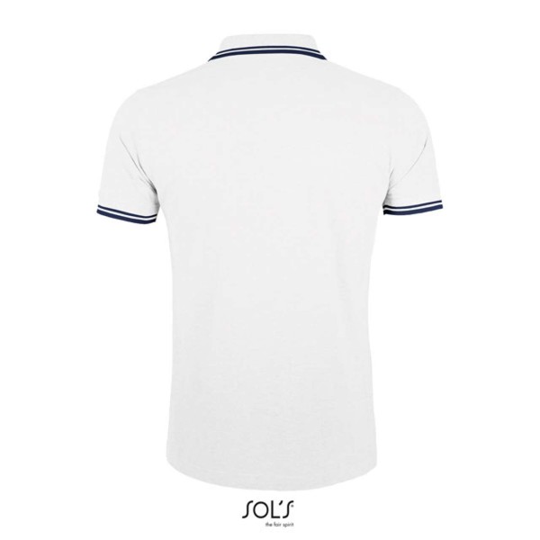 Sol's Pasadena Men - Polo Shirt - White / Navy / 2XL