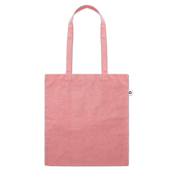 Cottonel Duo shopping bag 140 g/m², recycled blend - Red