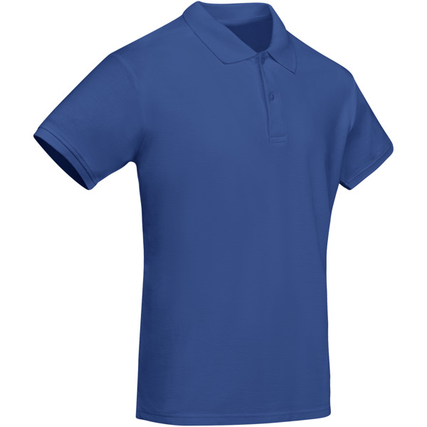 Polo a maniche corte in cotone biologico da uomo Prince - Blu royal / roly-XL