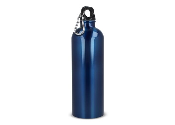 Bouteille à simple paroi R-SS avec mousqueton 750ml - Bleu