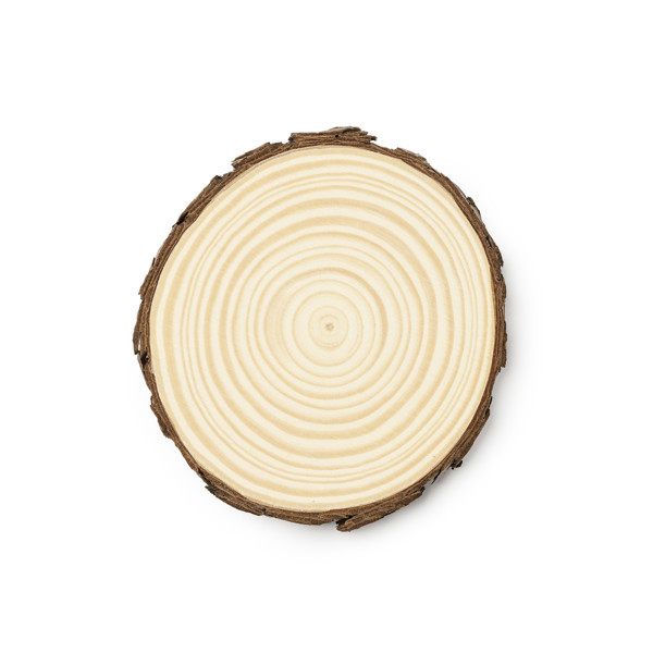 Set de posavasos personalizados de madera de pino natural con caja eco