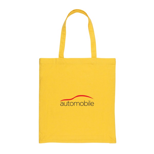 Sac tote en coton recyclé avec soufflet Impact AWARE™ - Jaune
