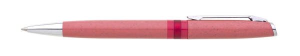 Agio Straw/Plastic Ballpoint Pen - Red