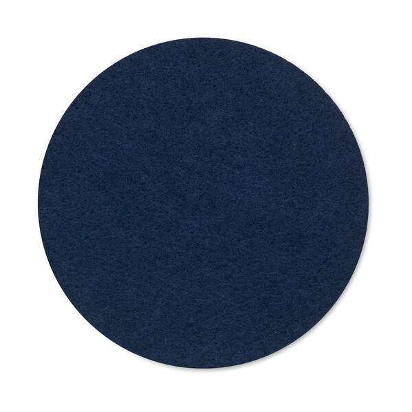 Sous-verre rond en feutre RPET Feltster - Bleu
