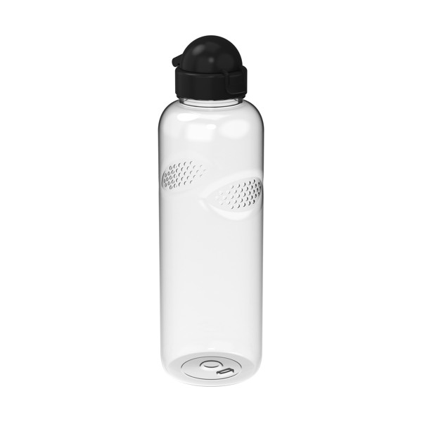 Trinkflasche Carve "Junior", 1 L - Transparent-Blau / Standard-Blau