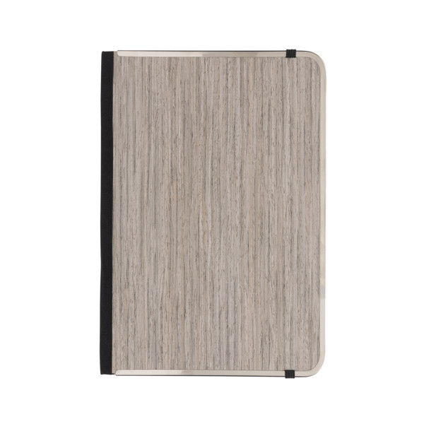 Treeline A5 wooden cover deluxe notebook - Grey