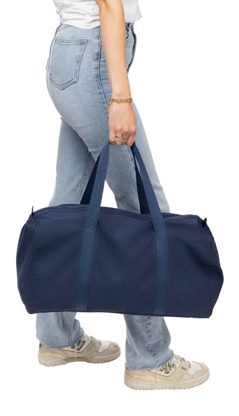 Gerecyclede polycotton (330 gsm) dufflebag Tian - beige