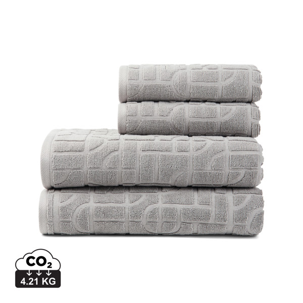 VINGA Verso Lot de 4 serviettes en coton biologique OCS - Gris