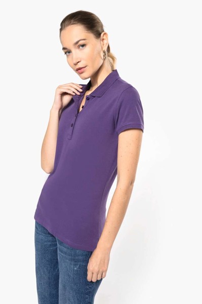Ženska polo majica kratkih rukava od pikea - Light Royal Plava / 3XL
