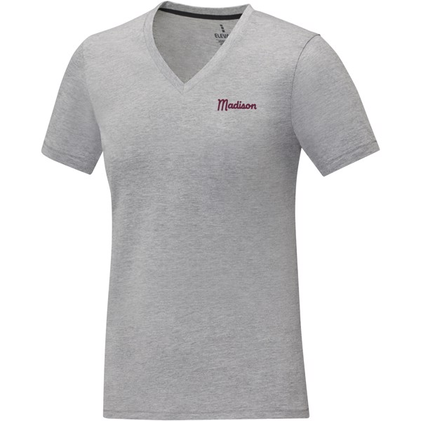 T-shirt Somoto manches courtes col V femme - Gris / M