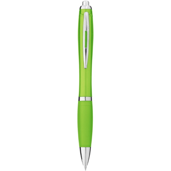 Barevné kuličkové pero Nash s barevným úchopem - Limetka
