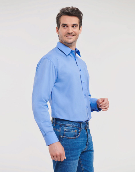 Poplin ShirtLS - White / 2XL