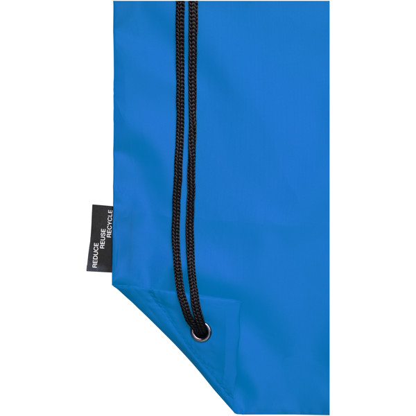 Sac à dos RPET Oriole avec cordon de serrage 5L - Bleu process