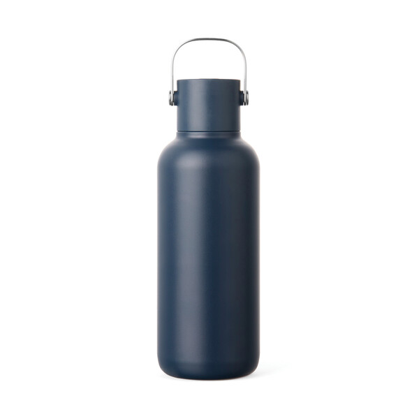 VINGA Bouteille Isotherme 600ml Cael en acier RCS - Bleu Marine