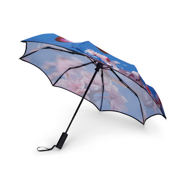 All-over printed one-Panel-Umbrella for uninterrupted prints - Full colour