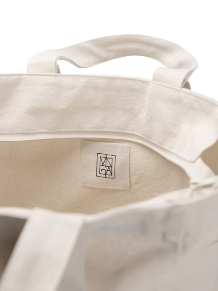 Taška na zip VINGA Hilo z recykl. canvas AWARE™ - Off White