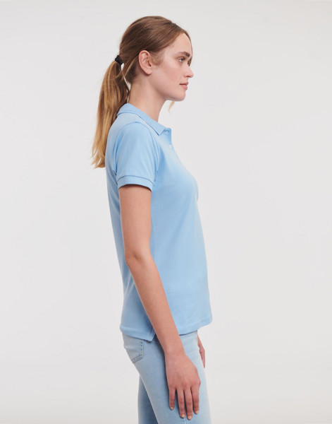 Ladies' Fitted Stretch Polo - White / L