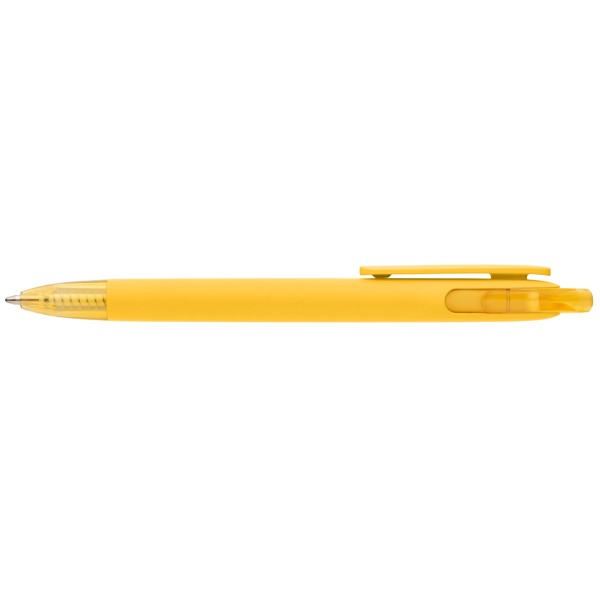 Jutta Recycled Plastic Transparent Trim Pen - Yellow / 4 Colour inkjet