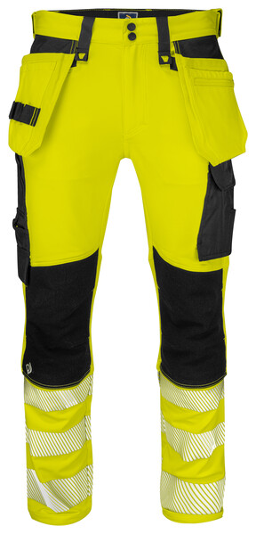 6571 Waistpant Stretch Yellow/black C148