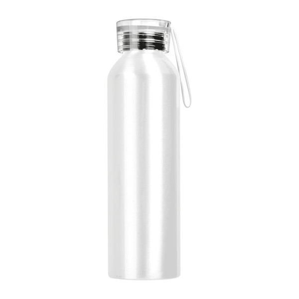 Recycled Aluminium Bottle with Cork 600 ml - White